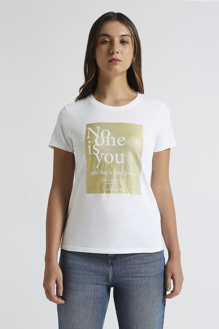 Casual Half Sleeves Round Neck Women Regular Fit T-Shirts